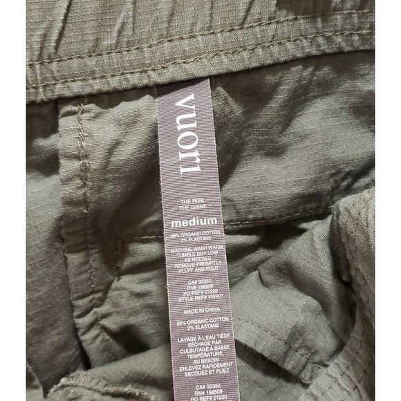 Vuori Ripstop Women's size Medium activewear hiking casual 28" inseam army green - Picture 6 of 9
